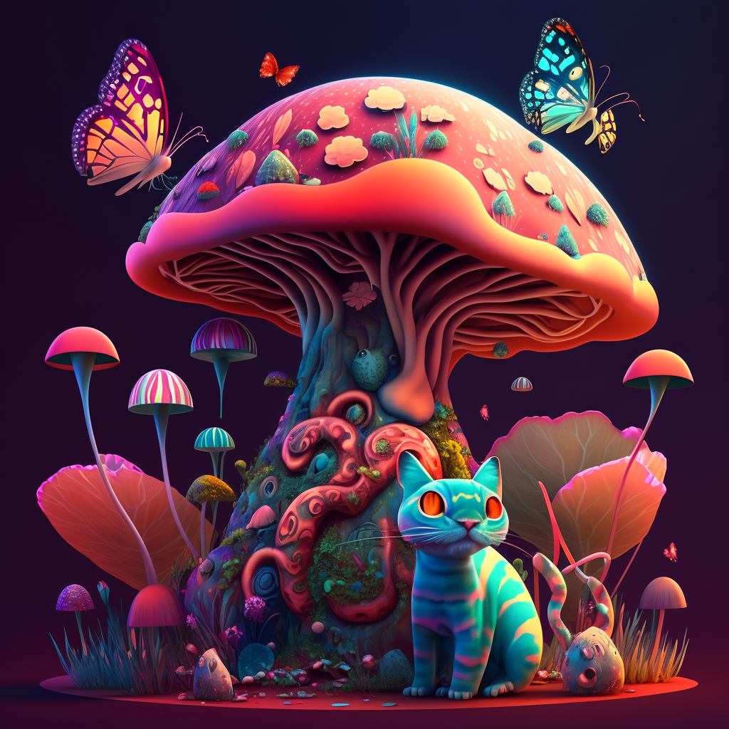Moondog_Wily_colorful_mushrooms_and_butterflies_with_three_cats.png